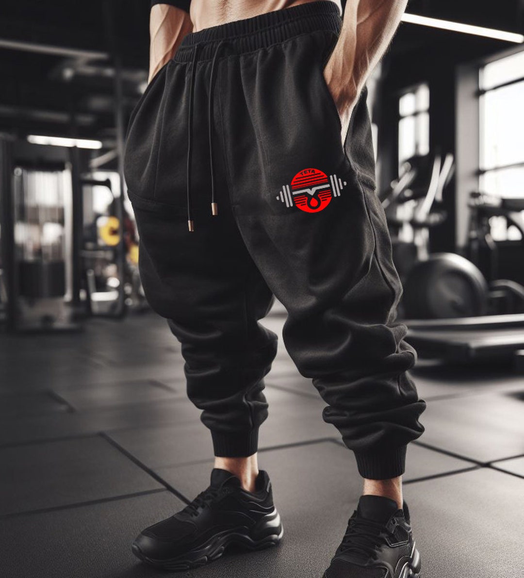 Mens Baggy Bodybuilding Workout Muscle Pants Etsy
