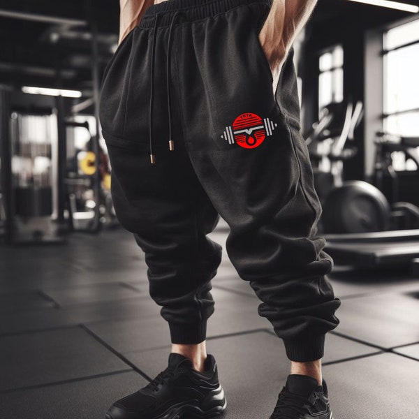 Mens Baggy Bodybuilding Workout Muscle Pants