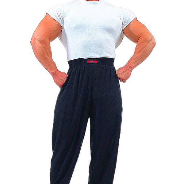 Mens Baggy Bodybuilding Workout Muscle Pants