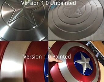 CRHC Captain America 18.7 inch Metal Shield Cosplay Shield Bullet Mark Version 