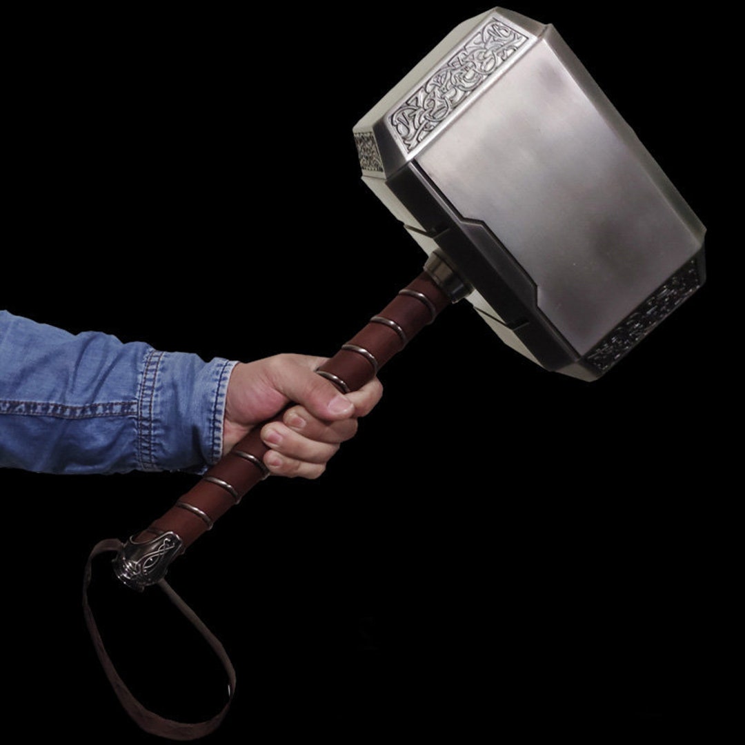 Thor Hammer Metal 2.0 Version MCU Thor Mjolnir Cosplay 1/1 Etsy