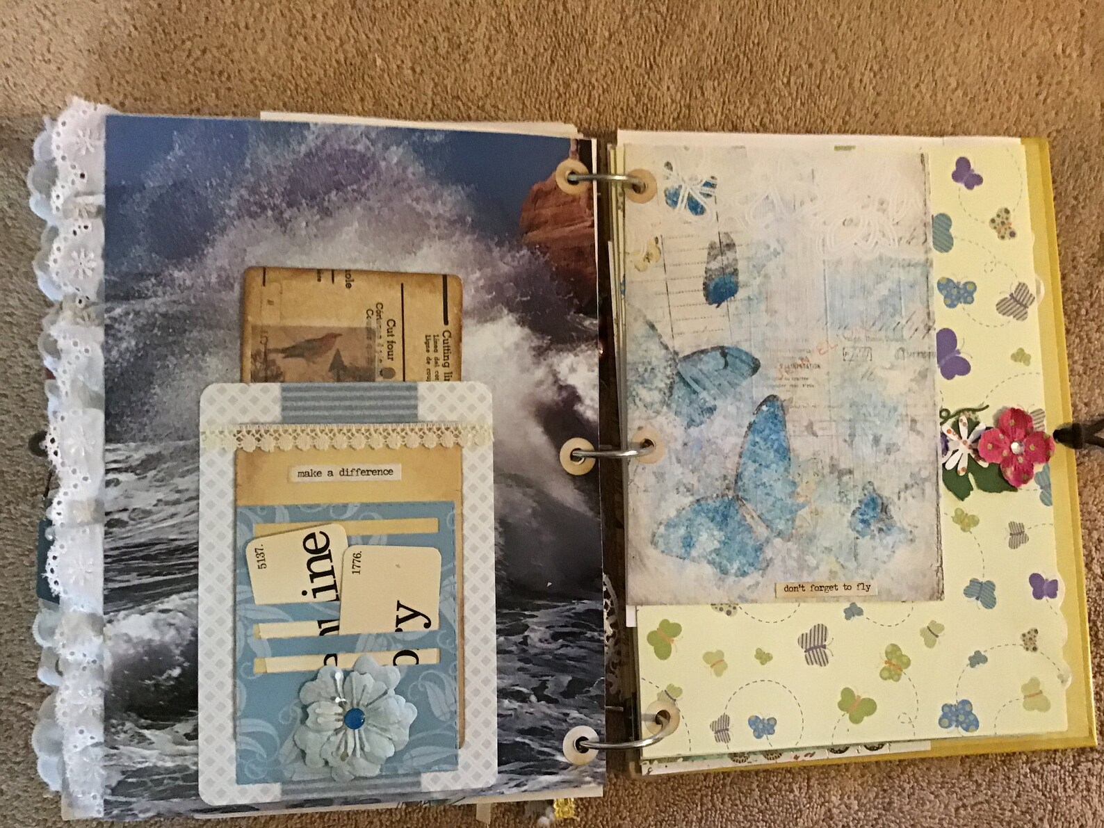 A Butterfly Junk Journal Etsy