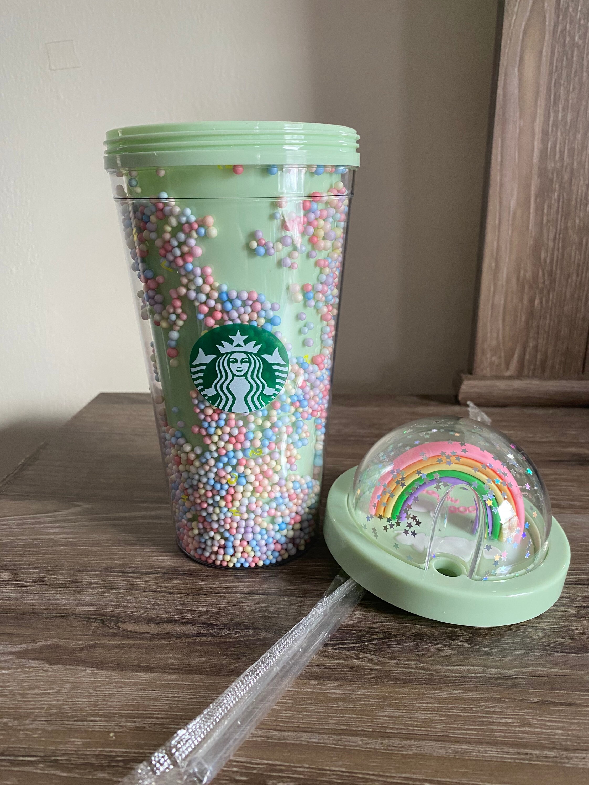 Cute Rainbow reusable Cups Etsy