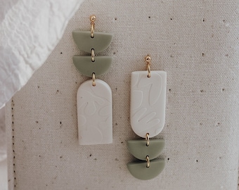 BOHO PARADISE II | Earrings | Polymer clay earrings | Polymer clay | Handmade | Unique | Geometric | Statement earrings | Boho