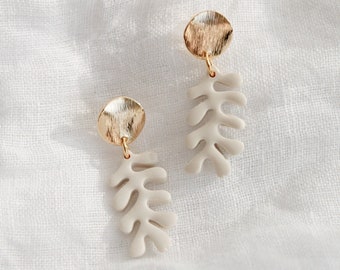 CORAL FLORAL | Coral-shaped polymer clay earrings