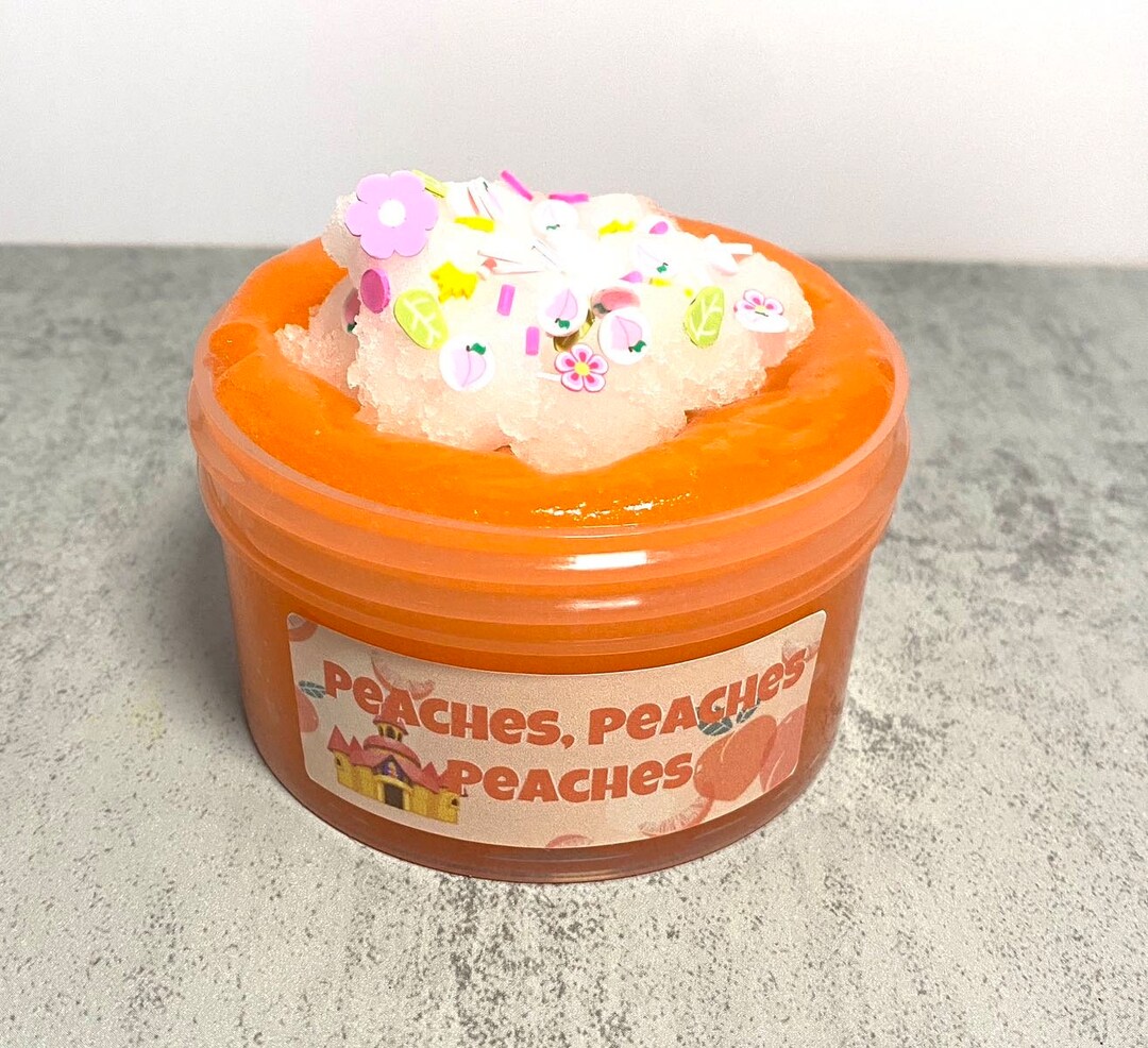 Scented Jelly Slime Peaches Peaches Peaches Slime Shop Etsy