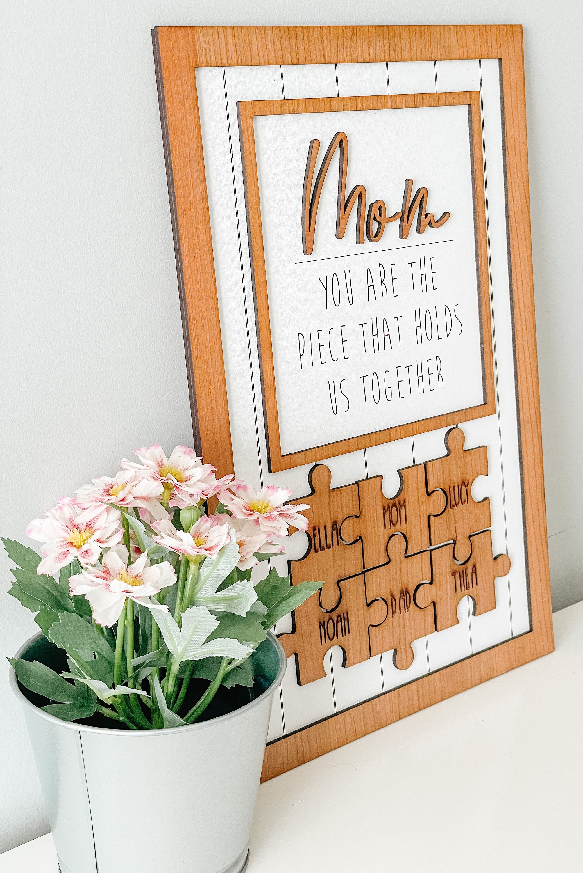 Mother's Day Puzzle Sign | Etsy