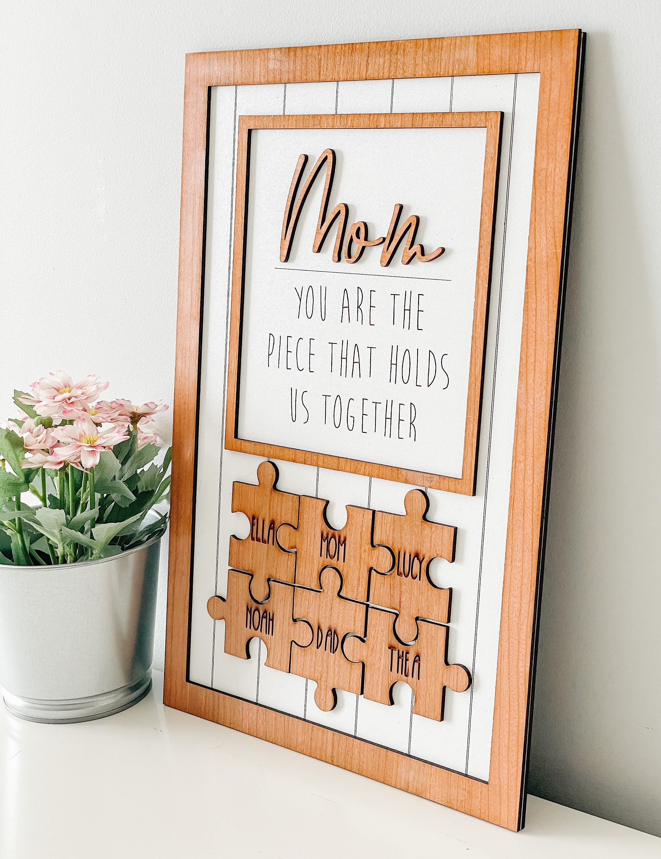 Mother's Day Puzzle Sign | Etsy