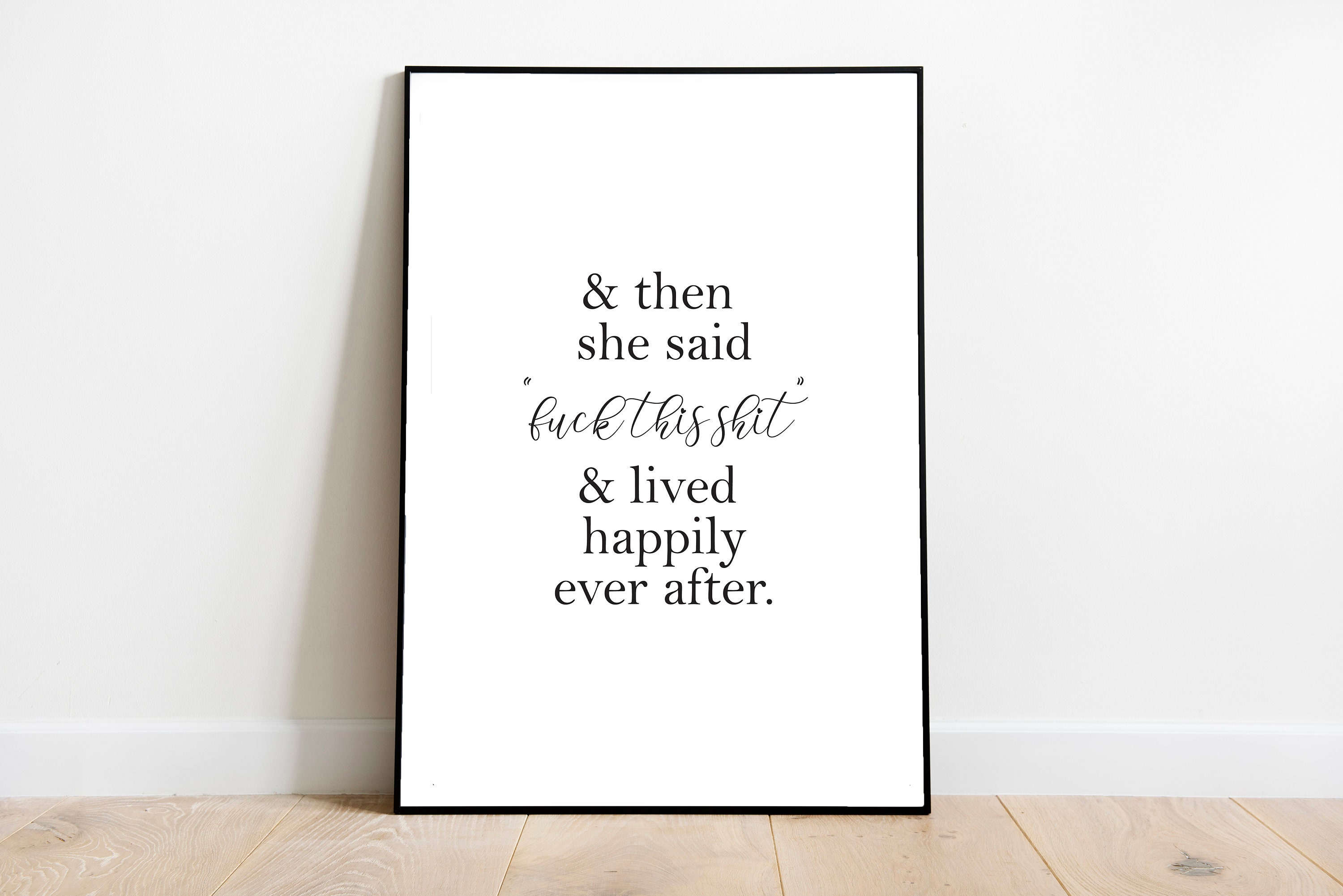 Funny quote funny wall art home decor Christmas gift Etsy