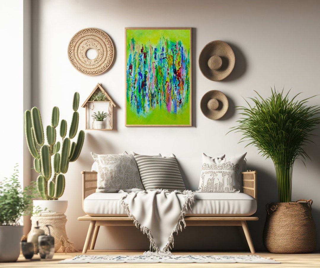 A3 Poster Reproduction of Acrylic Painting, Print of Abstract Art ...