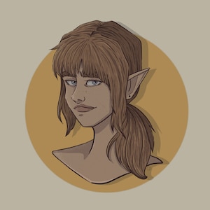Dungeons and Dragons *Digital* Character Portrait (Semi-Realistic Cartoon)