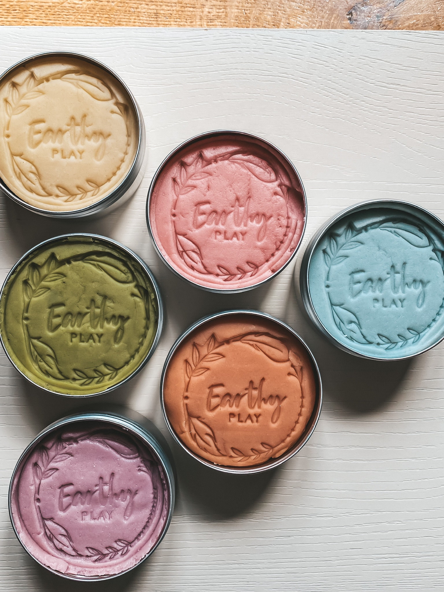 Pastel Rainbow Play Dough Set Pastel Play Dough Set of 6 Etsy UK