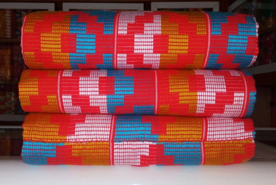 Trendy 12 yards Hand Made Men Original Ghana Kente Cloth – ImcGhana