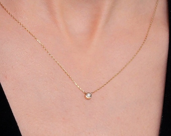 Diamond Custom Tag Necklace in 14k Solid Gold – Gelin Diamond