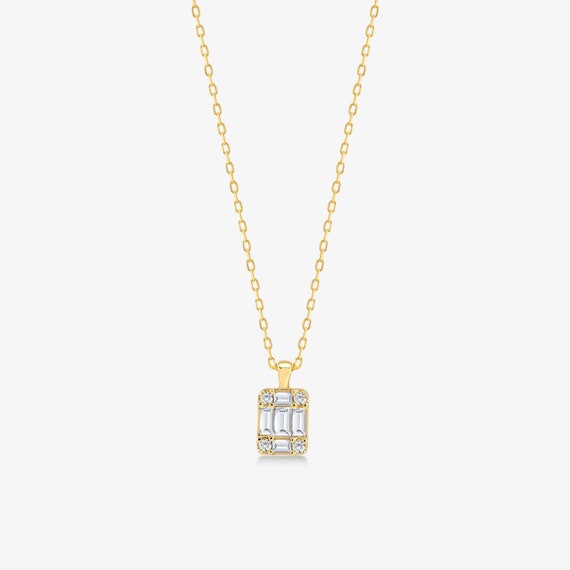 LADIES PENDANT 0.16CT WITH CHAIN ROUND DIAMOND 14K WHITE GOLD LADIES PENDANT 0.16CT WITH CHAIN ROUND DIAMOND 14K WHITE GOLD