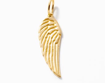 10k or 14k Angel Charm for Women | Guardian Angel Pendant | Birthday Gifts