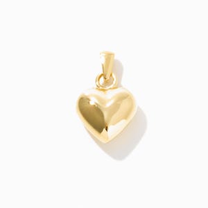 Herz Anhänger 585er Gold für Damen | 14K Gold Anhänger | Herz Schmuck | Echt Gold Herz Anhänger | Geschenk für Mamas