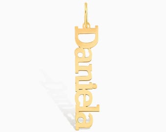 GELIN Dainty Name Pendant in 14k or 10K Solid Gold
