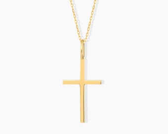 GELIN Cross Pendant Necklace in 14k Solid Gold