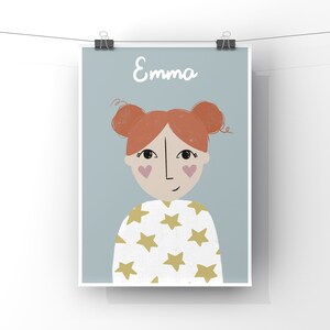 Personalised A4 custom, build your own, portrait, illustration, art print