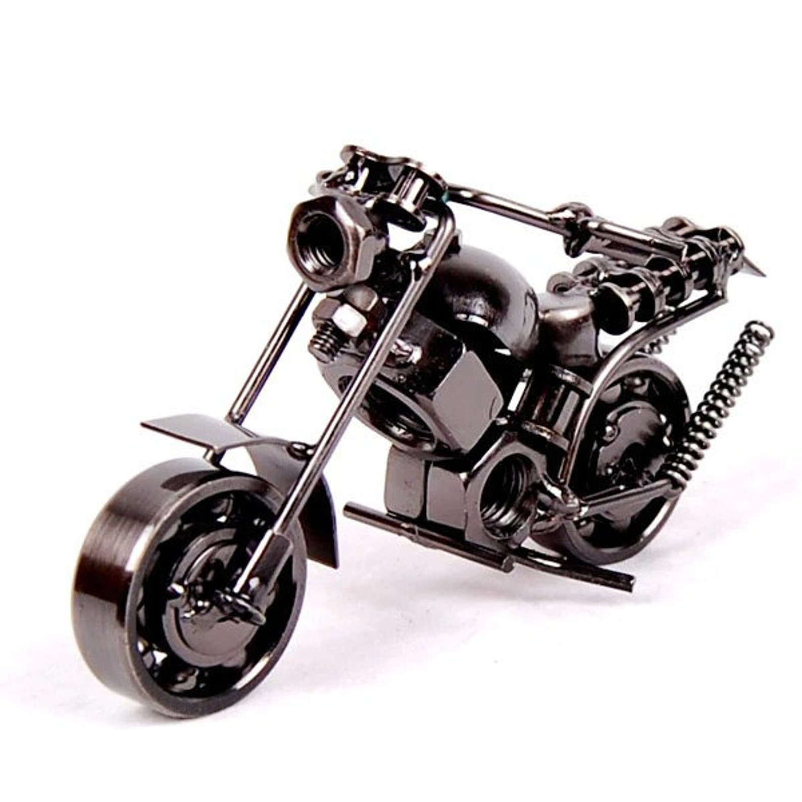 Handmade Motorcycle Model Retro Motor Figurine Metal Etsy UK