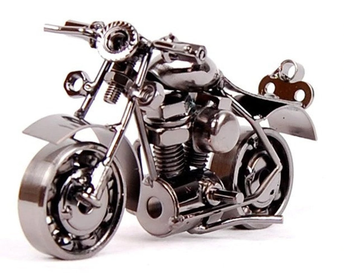 Handmade Motorcycle Model Retro Motor Figurine Metal Etsy UK