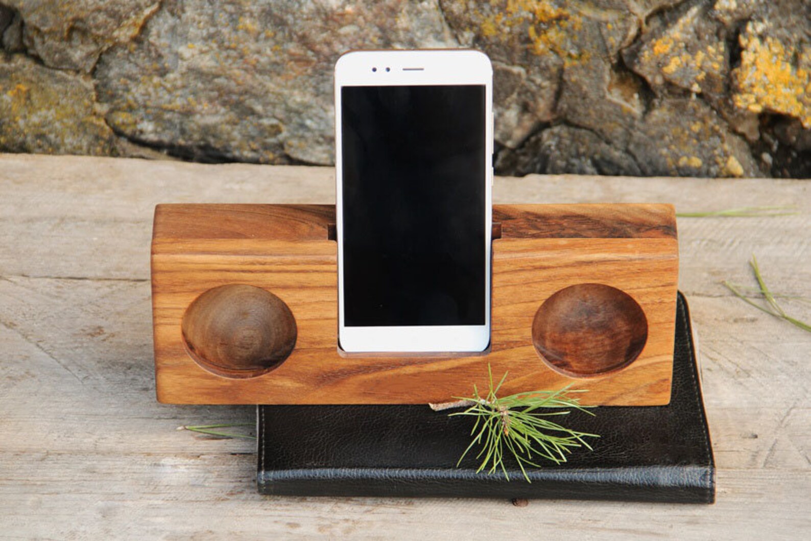 Portable Speaker Smartphone Speaker Wooden Speaker iPhone X Etsy