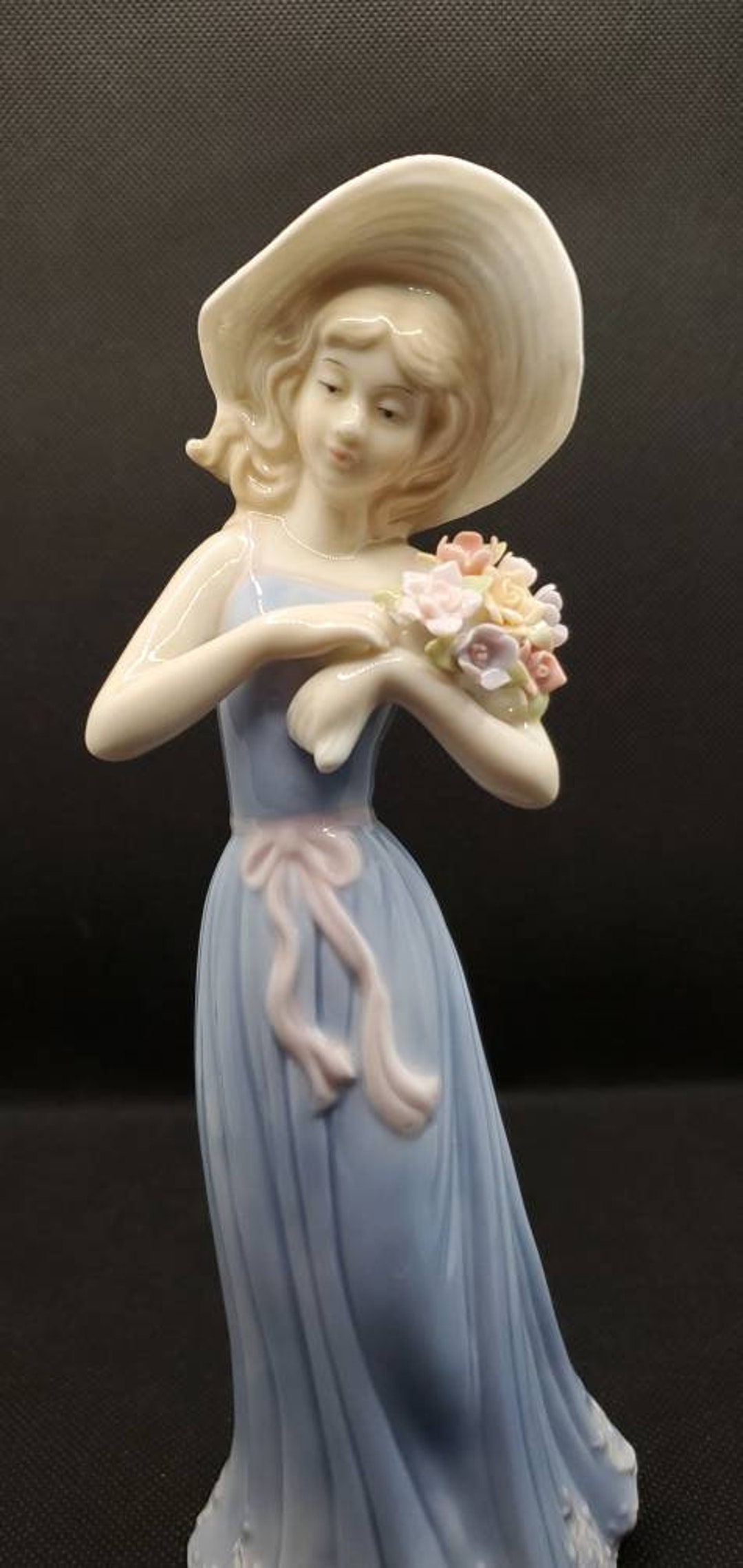 Retired Vintage House of Lloyd Gathering Flowers Porcelain Figurine Etsy