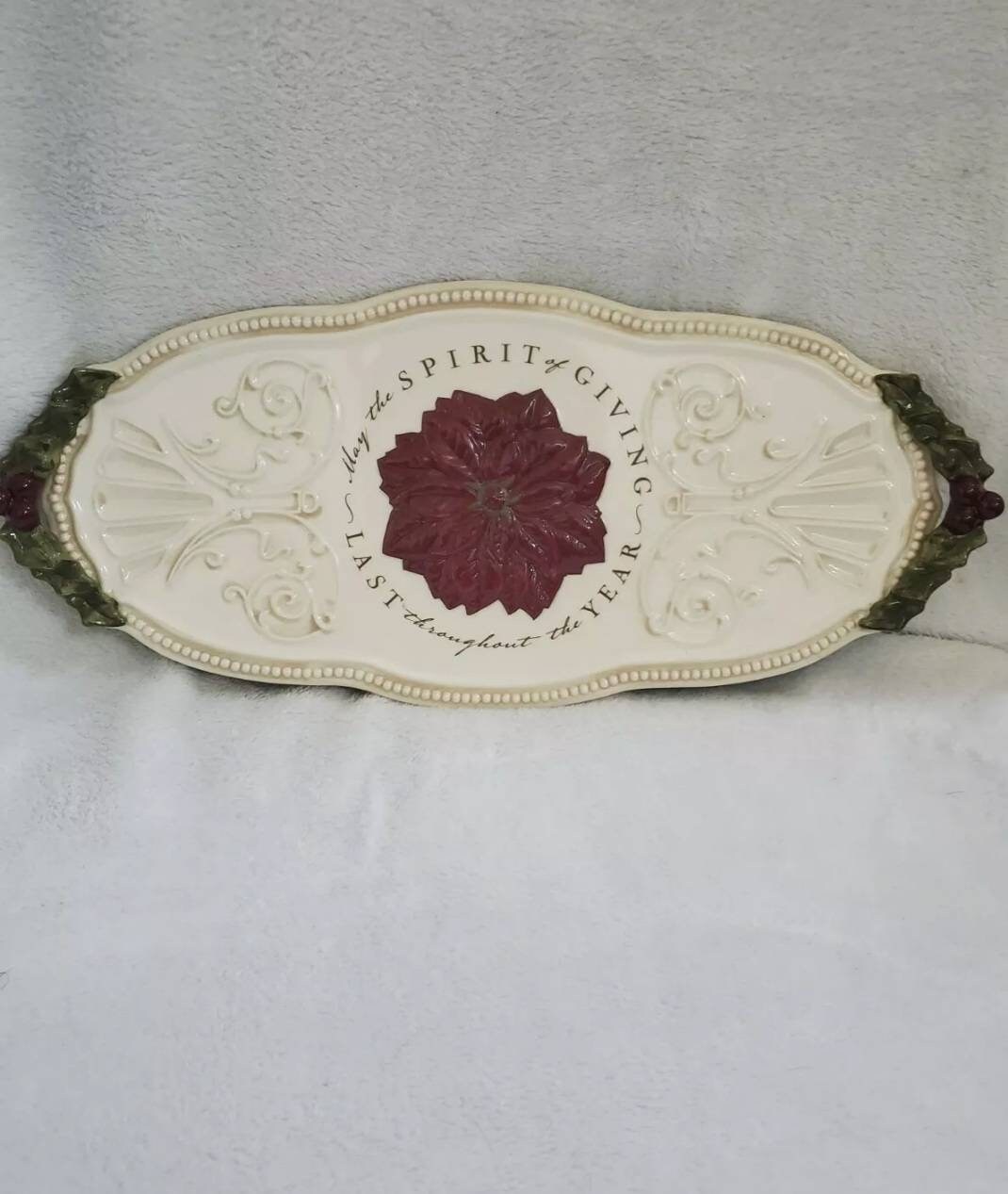 Grasslands Road Cheese Tray may the Spirit of Giving Last Throughout
