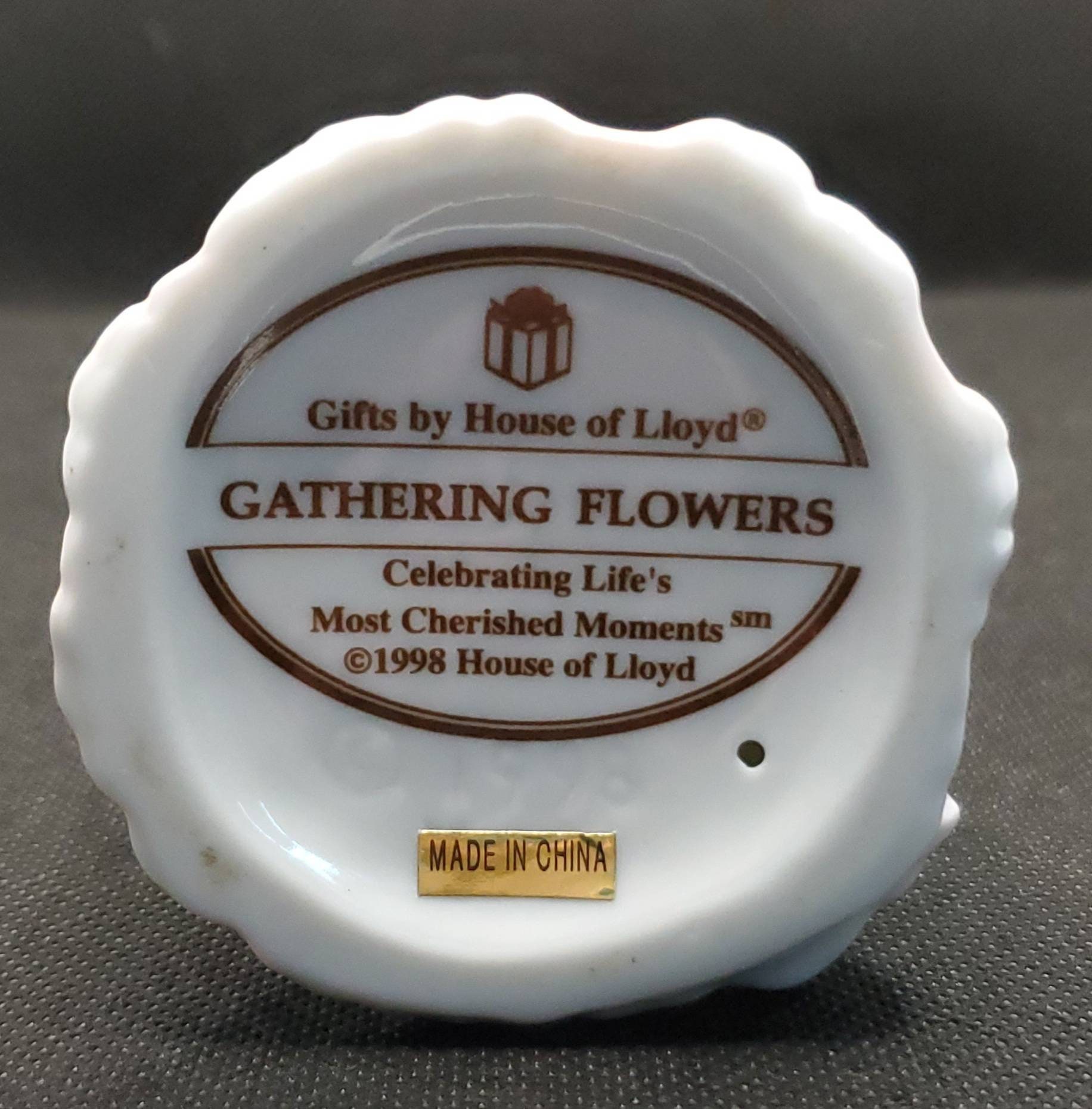 Retired Vintage House of Lloyd Gathering Flowers Porcelain Figurine Etsy