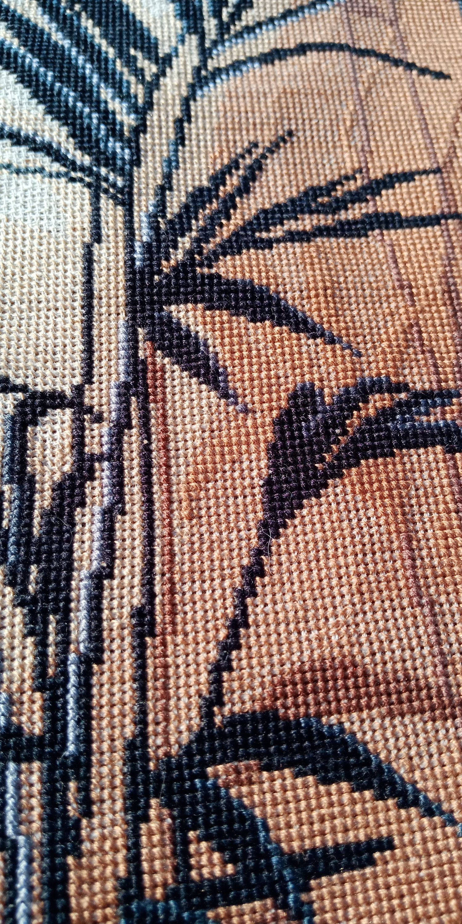 Fern grass grass cover embroidery embroidered picture Etsy