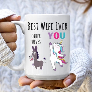 Taza de esposa, regalo para esposa, regalo de esposa, regalo de cumpleaños de esposa, regalos de Navidad de esposa, taza de café de esposa, aniversario de esposa, tazas de esposa, mejor esposa de todos los tiempos