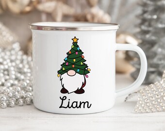 Personalized Hot Chocolate Mug, Santa Mug, Christmas Mug, Holiday Mugs, Secret Santa Gift, Stocking Stuffer, Custom Santa Mugs, Holiday Cup