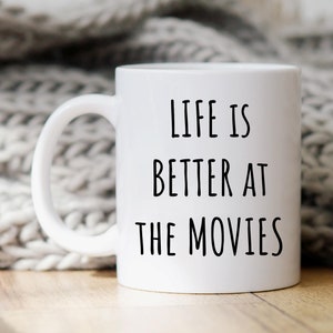 Film Tasse, Lustiges Film Geschenk, Film-Liebhaber Geschenk, Kino Becher, Film Tassen, Film Geschenke, Film Kaffeetasse, Tassen mit Sprüchen, lustige Tassen
