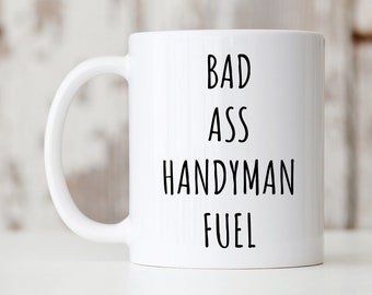 Taza de manitas, regalo para manitas, taza de café de manitas, regalo de carpintero, regalo divertido de carpintería, regalo para contratista, regalos divertidos de manitas