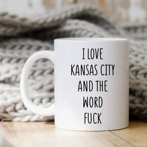 Taza de Kansas City, Regalo de Kansas City, Taza de café de Kansas City, Taza de Missouri, Taza de Kansas, Recuerdo de Kansas City, Taza de café divertida, Copa de Kansas City