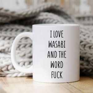 Wasabi Mug, Wasabi Gift, Wasabi Lover Gift, Funny Coffee Mug, Wasabi Coffee Mug, Japanese Food Gift, Spice Lover Gift, Sushi Gift, Funny Cup