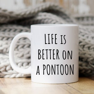 Pontoon Mug, Funny Pontoon Gift, Pontoon Boat Mug, Gift For Pontoon Lover, Pontoon Mugs, Pontoon Gifts, Pontoon Owner Gift, Lakehouse Mug