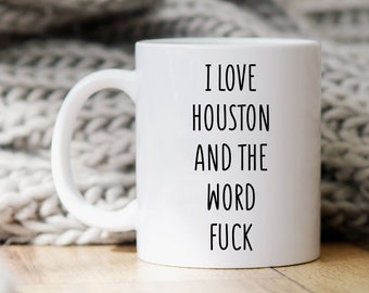 Houston mok, Houston geschenk, Houston koffiemok, Houston geschenken, grappige koffiemok, Houston Texas geschenk, cadeau voor Houston vriend, Houston Cup mok