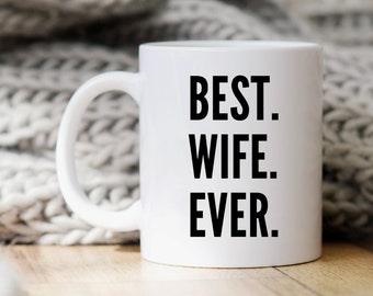 Caneca de esposa, presente para esposa, caneca de café de esposa, presentes de esposa, canecas de esposa, presente de Natal para esposa, presente de aniversário de esposa, presente de esposa, melhor caneca de esposa de todos os tempos