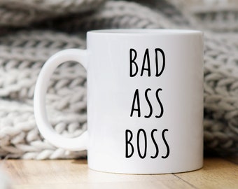 BAD ASS BOSS Mug | Funny Boss Mugs | Gift For Boss | Funny Boss Mug | Boss Gifts | Badass Boss Gift Ideas | Boss Christmas Gift | Birthday