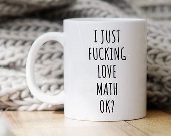 Math Mug, Funny Math Gift, Math Lover Gift, Math Mugs, Funny Math Gifts, Math Teacher Gift, Math Student Mug, Mugs With Sayings, Math Cup