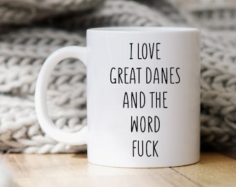 Taza de gran danés, regalo de gran danés, regalo de propietario de gran danés, regalo de amante de gran danés, regalos divertidos de gran danés, regalo de amante de perros, taza divertida de amante de perros