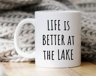 Lake Mug, Lake Gift, Lakehouse Mug, Lake House Gift, Lake Lover Gift, Lakehouse Decor, Lake Life Mug, Gift For Lake Lover, Boat Lover Gift