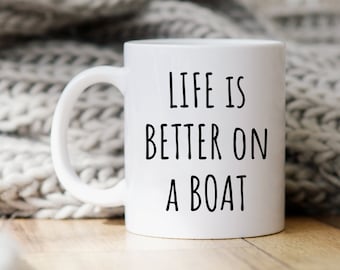 Boot mok, grappige boot cadeau, boot minnaar cadeau, boot koffiemok, bootkapitein cadeau, bootkapitein mok, boot mokken, boot geschenken, varen koffiekopje