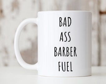 Taza de barbero, regalo para barbero, taza de café de barbero, regalos divertidos de barbero, tazas de barbero, regalo de cumpleaños de barbero, regalo de Navidad de barbero, taza de copa de barbero