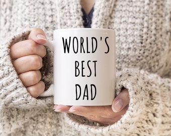 Meilleure tasse de papa au monde | Cadeau d’anniversaire de papa | Cadeaux de la fête des Pères | Mug | de la fête des pères | de tasse à café papa Cadeau d’anniversaire pour papa | Mug drôle de papa