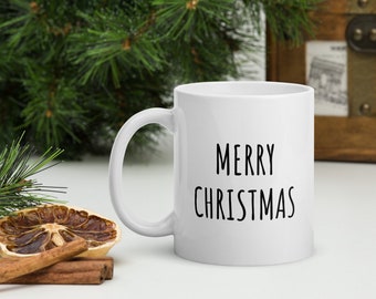 Merry Christmas Coffee Mug | Holiday Mug | Merry Christmas Mug | Secret Santa Gift | Christmas Coffee Cup | Christmas Gift | Holiday Gift