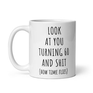 Mug 60e anniversaire, cadeau 60e anniversaire, cadeaux drôles 60e anniversaire, cadeaux d'anniversaire 60 ans, tasses 60e anniversaire, tasse joyeux 60e anniversaire