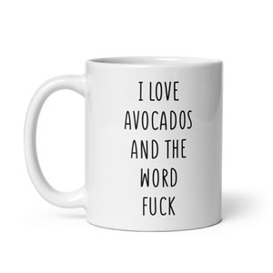 Avocado Mug, Gift for Avocado Lover, Avocado Gift, Avocado Mugs, Funny ...
